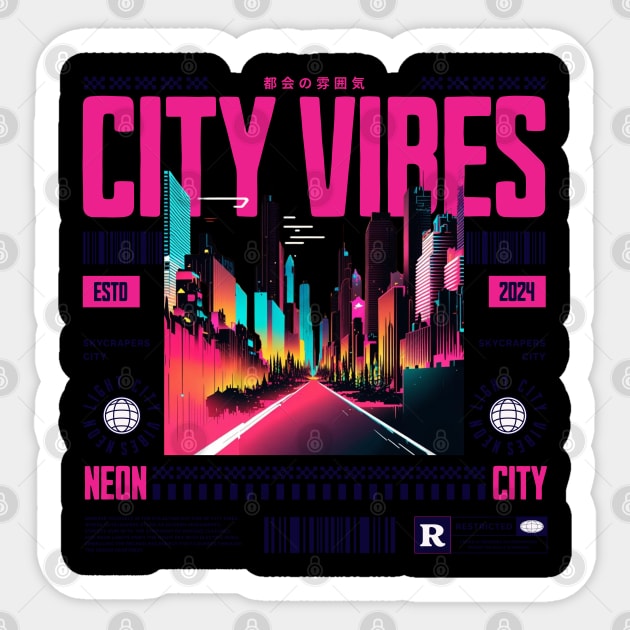 City Vibes Sticker by TEENIE DESIGN